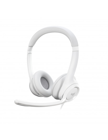 Logitech H390 Auricolare Cablato A Padiglione Ufficio USB tipo A Bianco