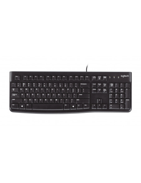 Logitech K120 Corded Keyboard tastiera Universale USB QWERTY Spagnolo Nero