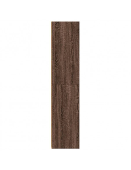 Credenza Rovere Marrone 70x41x185 cm in Legno Multistrato