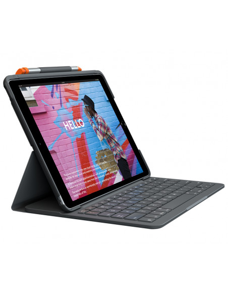 Logitech Slim Folio QWERTY Italiano Bluetooth Grafite