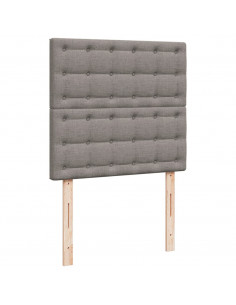 Giroletto a Molle con Materasso Tortora 100x200 cm in Tessuto 2