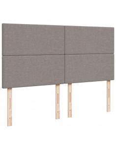 Giroletto a Molle con Materasso Tortora 180x200 cm in Tessuto 2