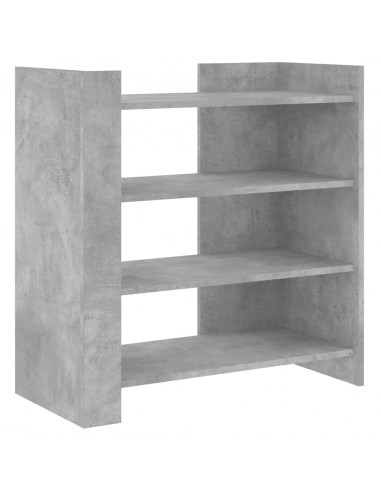 Credenza Grigio Cemento 73,5x35x75 cm in Legno Multistrato