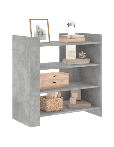 Credenza Grigio Cemento 73,5x35x75 cm in Legno Multistrato