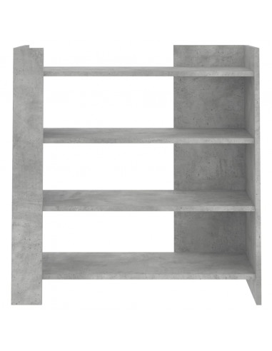 Credenza Grigio Cemento 73,5x35x75 cm in Legno Multistrato