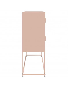 Credenza Rosa 100,5x39x107 cm in Acciaio Laminato a Freddo 2