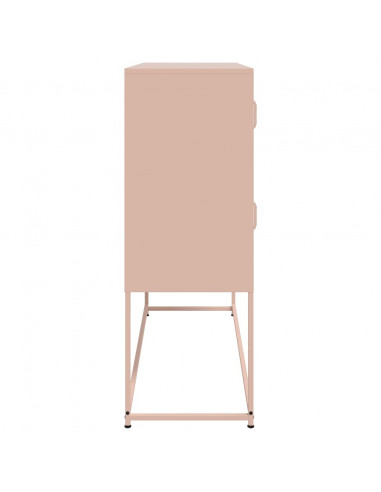 Credenza Rosa 100,5x39x107 cm in Acciaio Laminato a Freddo