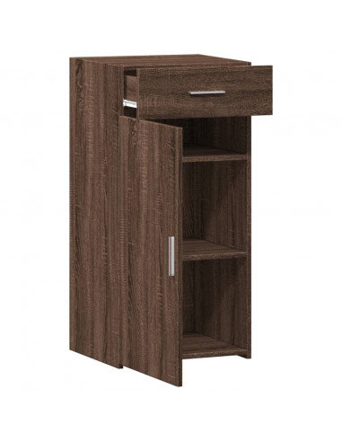 Credenza Rovere Marrone 45x42,5x93 cm in Legno Multistrato