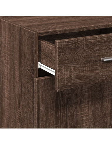 Credenza Rovere Marrone 45x42,5x93 cm in Legno Multistrato