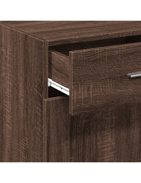 Credenza Rovere Marrone 45x42,5x93 cm in Legno Multistrato