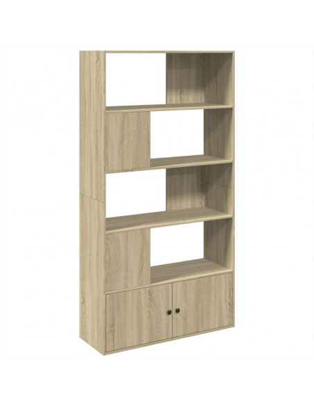 Libreria Rovere Sonoma 100x36x189 cm in Legno Multistrato