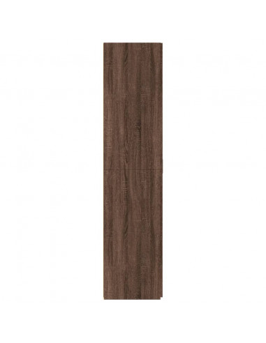 Credenza Rovere Marrone 70x42,5x185 cm in Legno Multistrato