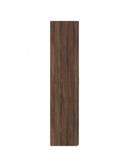 Credenza Rovere Marrone 70x42,5x185 cm in Legno Multistrato