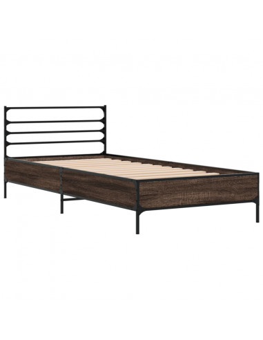 Giroletto Rovere Marrone 75x190 cm Legno Multistrato e Metallo