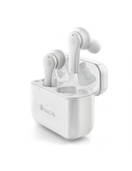 NGS AURICOLARI STEREO BLUETOOTH 5.1 ARTICA BLOOM + BASE DI RICARICA + Touch sensor + Vivavoce WHITE