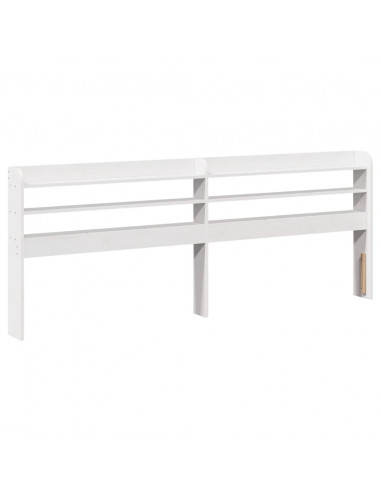 Letto senza Materasso Bianco 150x200 cm Legno Massello di Pino