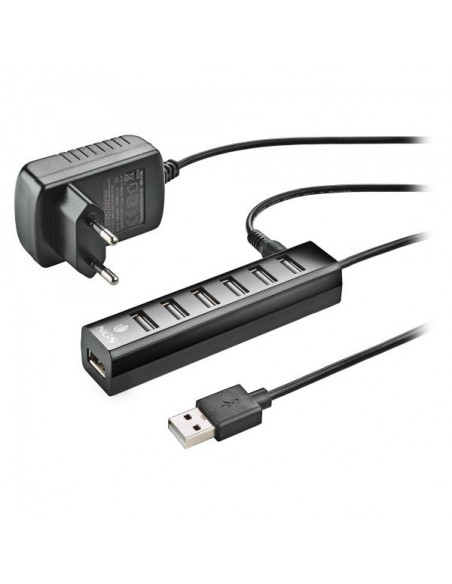 NGS IHUB7 TINY USB 2.0 480 Mbit/s Nero