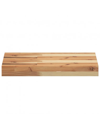 Mensole da Parete 2 pz 60x30x4 cm Legno Acacia Rifinito a Olio