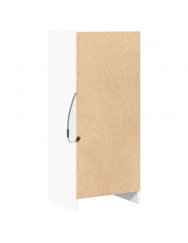 Credenza con LED Bianca 42,5x34x100 cm in Legno Multistrato