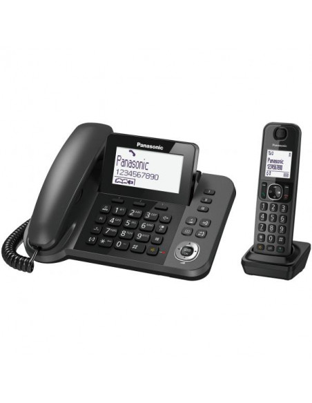 Panasonic KX-TGF310 Telefono DECT Nero Identificatore di chiamata
