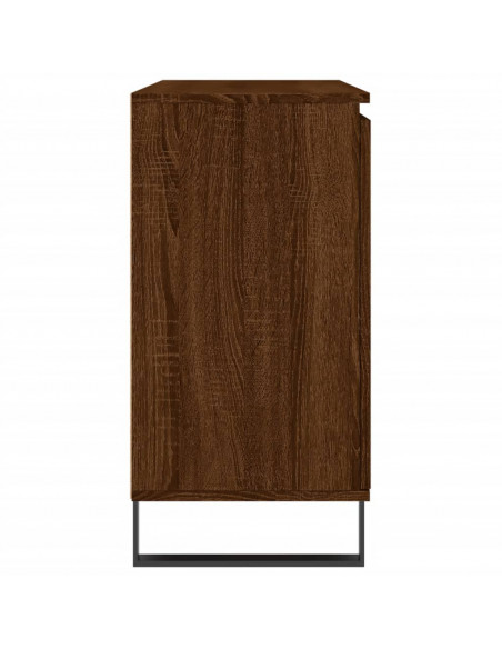 Credenza Rovere Marrone 104x35x70 cm in Legno Multistrato