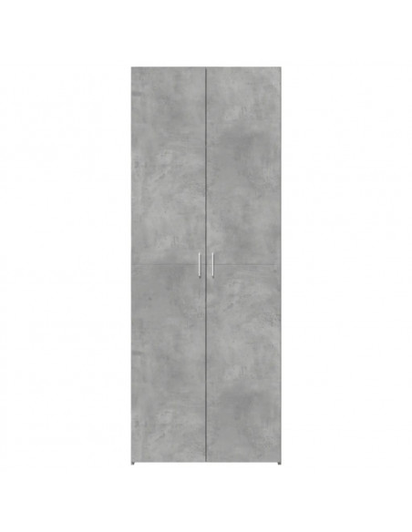 Credenza Grigio Cemento 70x42,5x185 cm in Legno Multistrato