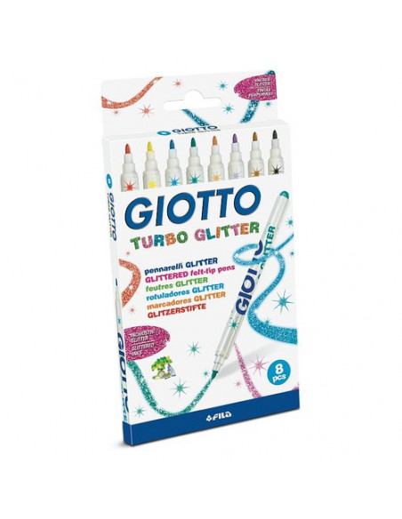 Pennarelli disegno Fila 425800 GIOTTO Turbo Glitter Colori assortiti
