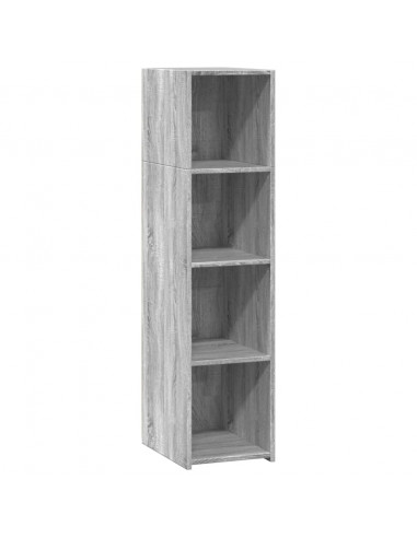 Credenza Grigio Sonoma 30x41x124cm in Legno Multistrato