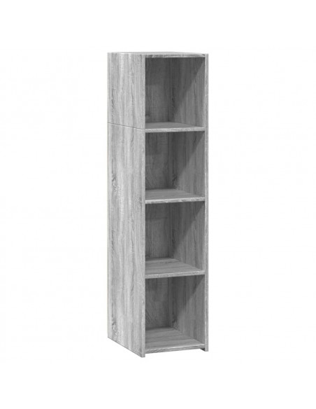 Credenza Grigio Sonoma 30x41x124cm in Legno Multistrato