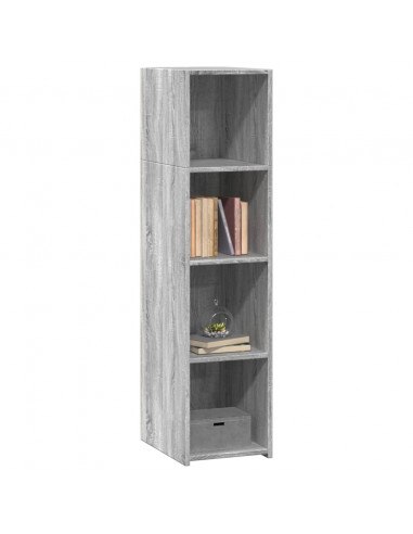 Credenza Grigio Sonoma 30x41x124cm in Legno Multistrato
