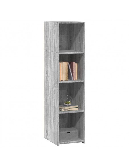 Credenza Grigio Sonoma 30x41x124cm in Legno Multistrato