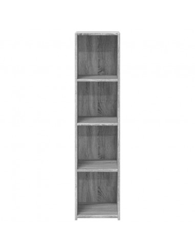 Credenza Grigio Sonoma 30x41x124cm in Legno Multistrato