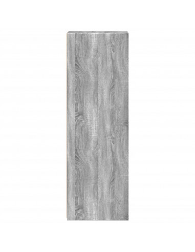 Credenza Grigio Sonoma 30x41x124cm in Legno Multistrato