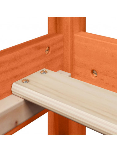 Giroletto con Panca e Tetto Cera 80x200 cm Legno Massello Pino