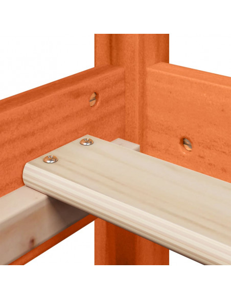 Giroletto con Panca e Tetto Cera 80x200 cm Legno Massello Pino