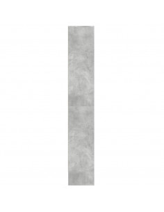 Credenza con LED Grigio Cemento 69x32,5x200 cm in Truciolato 2