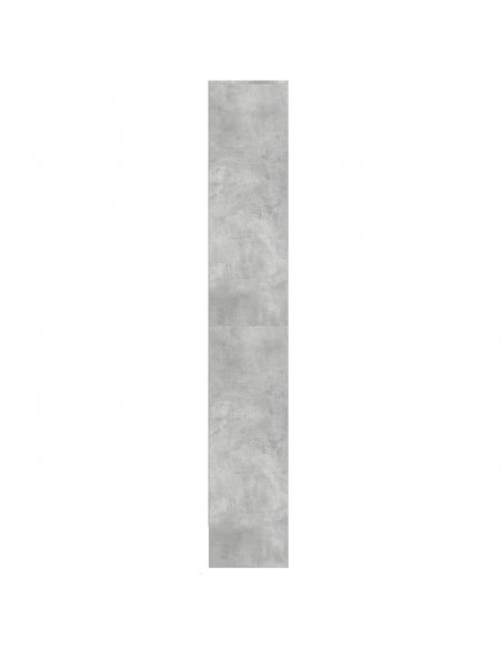 Credenza con LED Grigio Cemento 69x32,5x200 cm in Truciolato