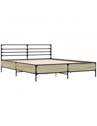 Giroletto Rovere Sonoma 160x200 cm in Legno Multistrato Metallo