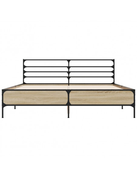 Giroletto Rovere Sonoma 160x200 cm in Legno Multistrato Metallo