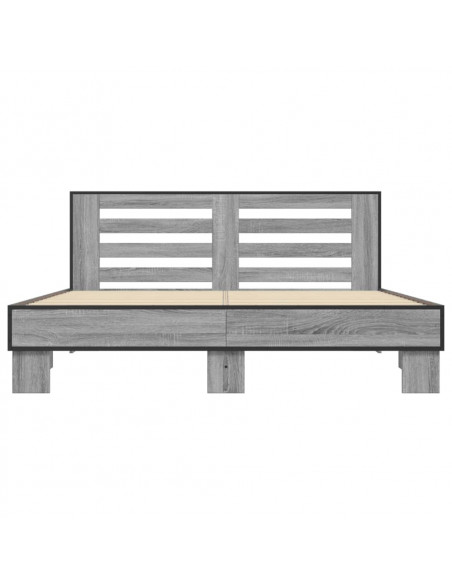 Giroletto Grigio Sonoma 150x200 cm in Legno Multistrato Metallo