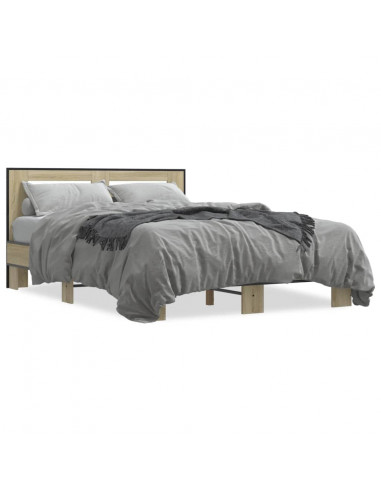 Giroletto Rovere Sonoma 135x190 cm in Legno Multistrato Metallo