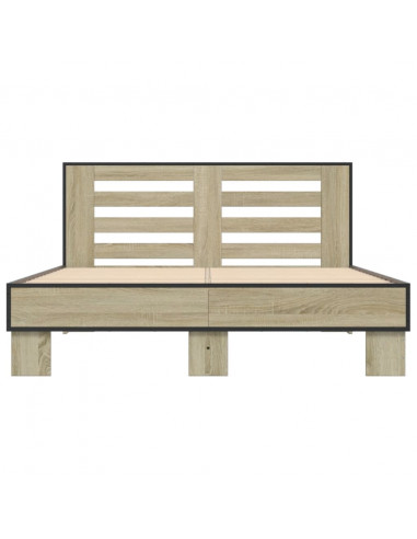 Giroletto Rovere Sonoma 135x190 cm in Legno Multistrato Metallo