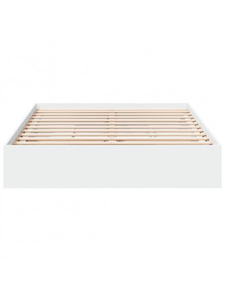 Giroletto con Cassetti Bianco 150x200 cm in Legno Multistrato