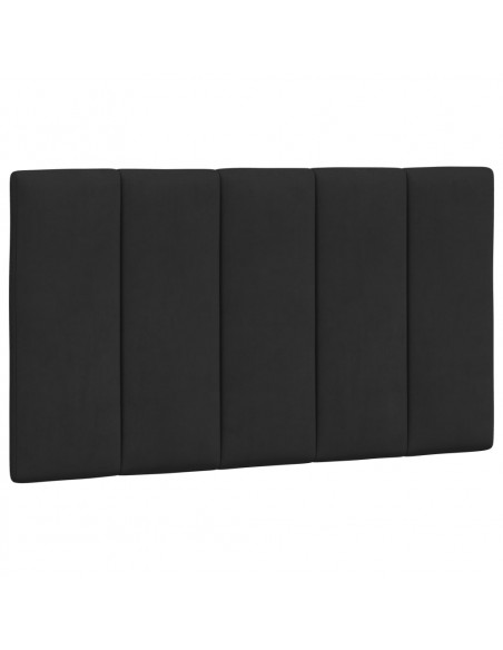 Letto con Materasso Nero 90x200 cm in Velluto