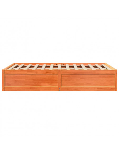 Giroletto Marrone Cera 135x190 cm in Legno Massello di Pino