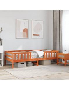 Giroletto Marrone Cera 75x190 cm in Legno Massello di Pino 2