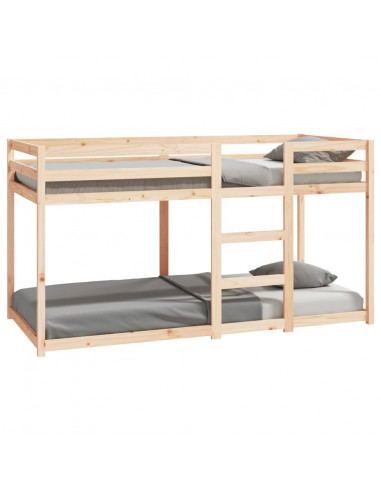 Letto a Castello 90x200 cm in Legno Massello di Pino