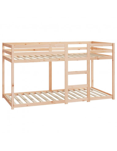 Letto a Castello 90x200 cm in Legno Massello di Pino