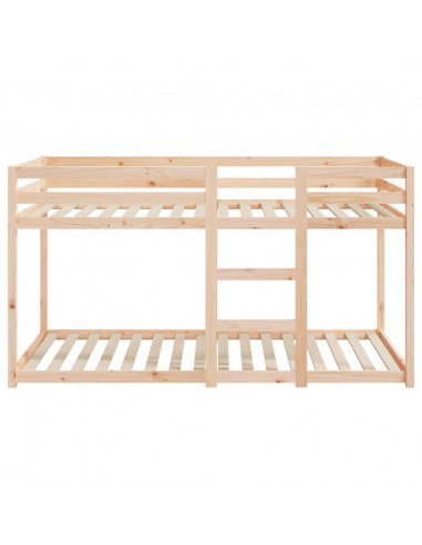 Letto a Castello 90x200 cm in Legno Massello di Pino