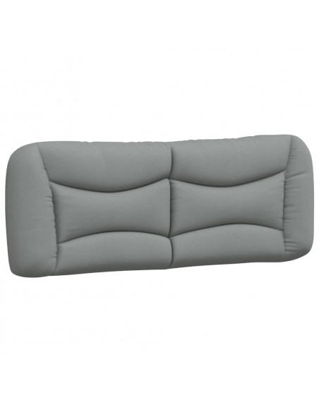 Letto con Materasso Grigio Chiaro 120x200cm Tessuto